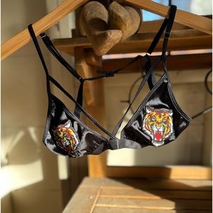Shein Tiger Strappy Bralette / Bikini top